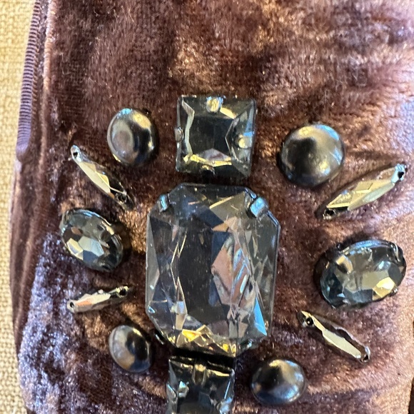 Simply Vera Velvet Smoking Slippers - Picture 3 of 7